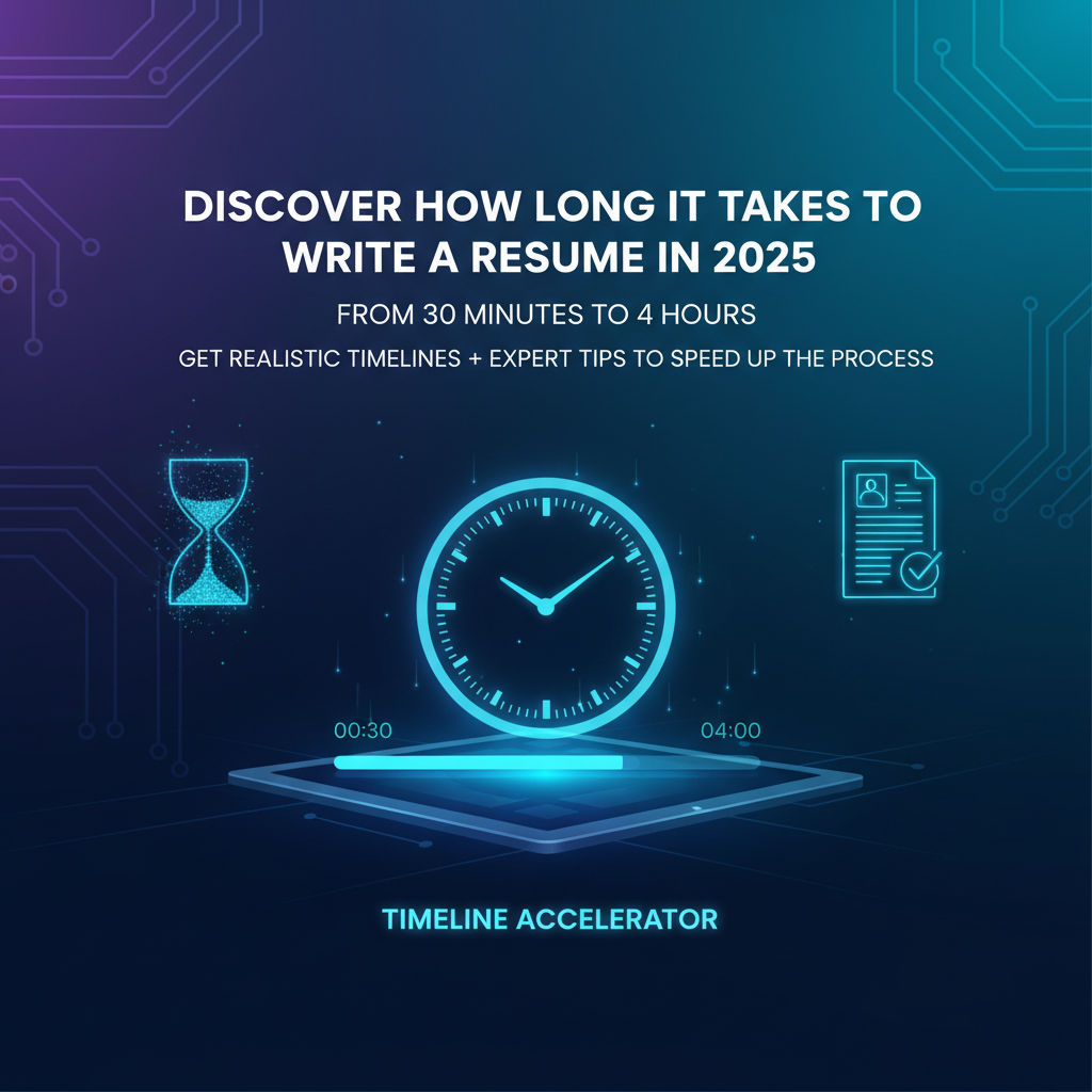 How Long Does It Take to Write a Resume? (2025 Timeline + Tips)