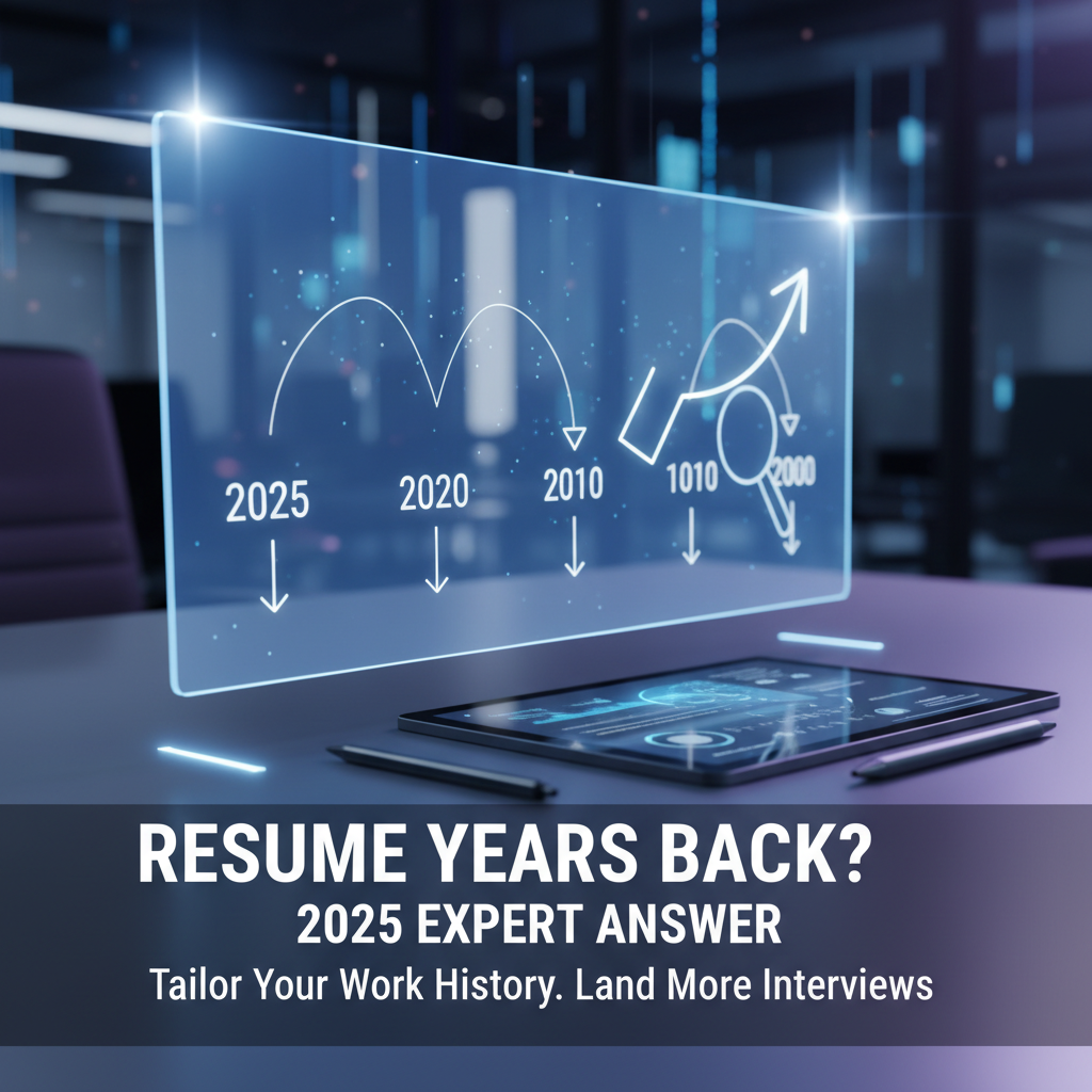 How Many Years Back Should a Resume Go? The Definitive 2025 Guide