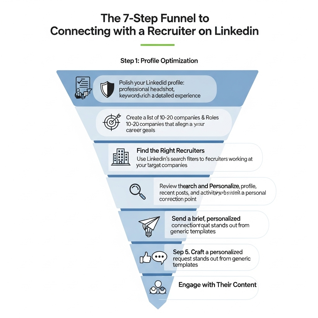 The 7-Step Funnel to Connecting with a Recruiter on LinkedIn