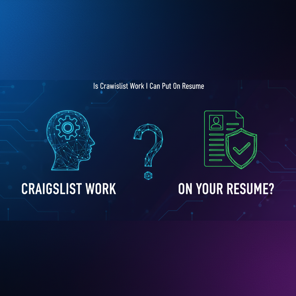 Is Craigslist Work I Can Put On Resume? The Ultimate Guide for 2026