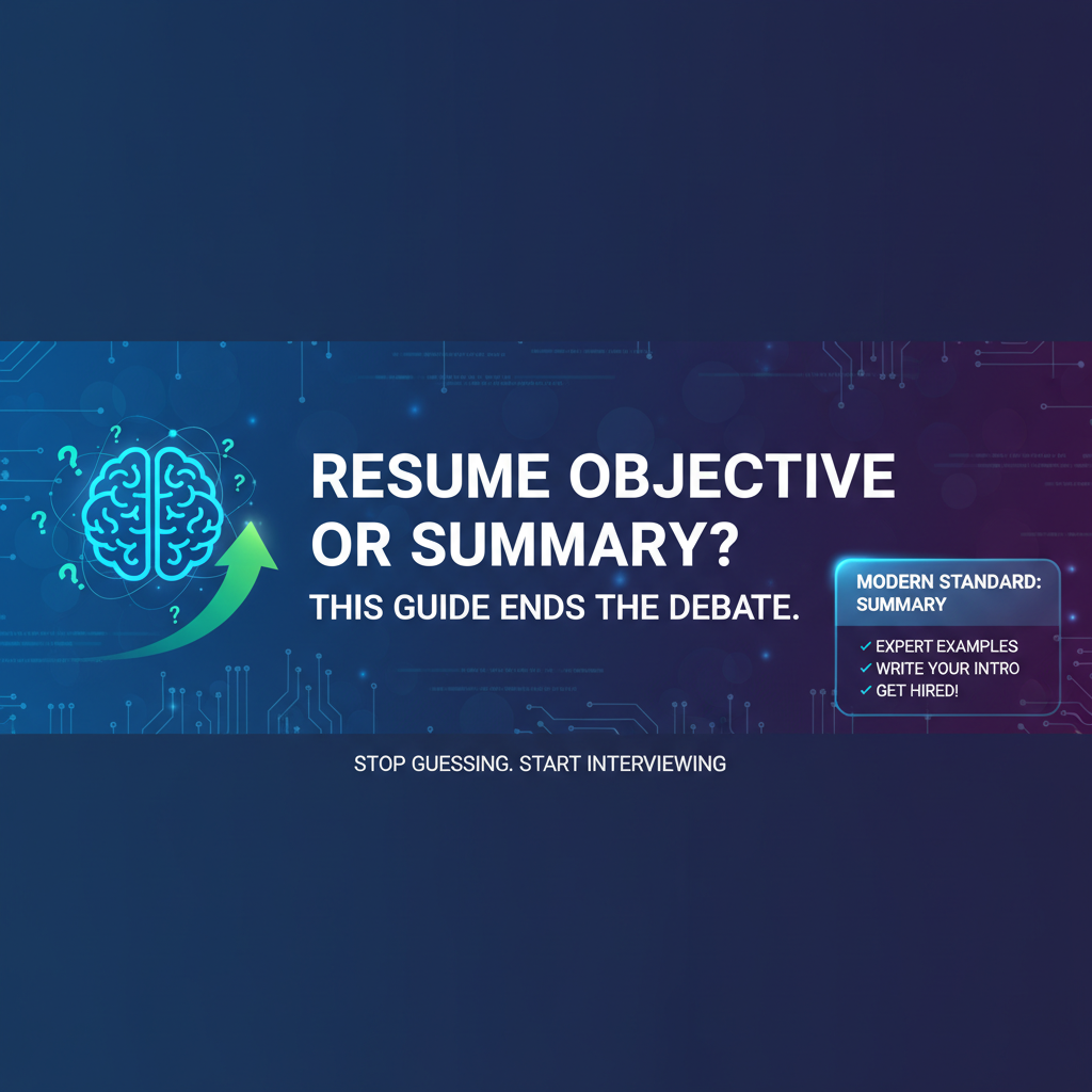Resume Objective or Summary? The Definitive 2025 Guide to Getting Noticed