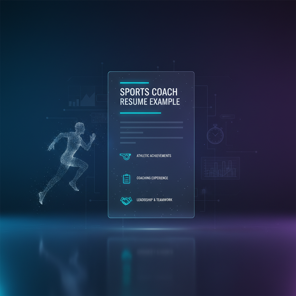 The Ultimate Sports Coach Resume Example: A Step-by-Step Guide for 2026