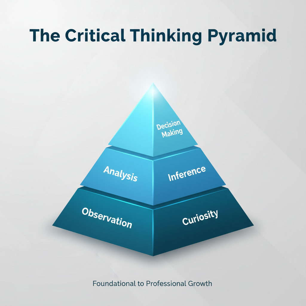 Critical Thinking Pyramid Infographic