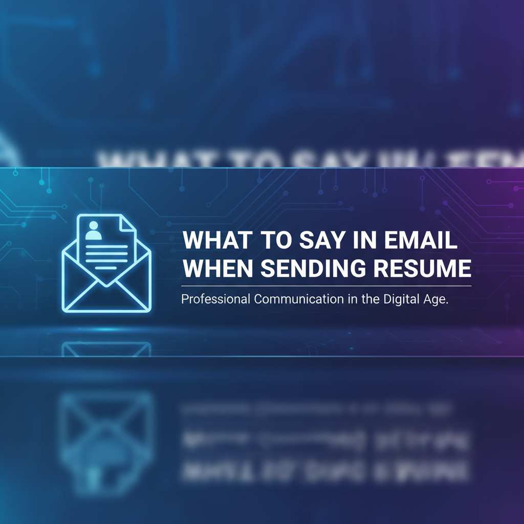 What to Say in an Email When Sending a Resume: 7+ Expert Examples