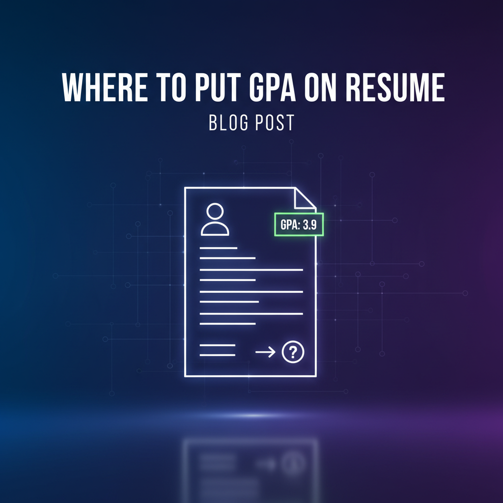 Where to Put GPA on Resume: The Ultimate Guide to Perfect Placement (2025)